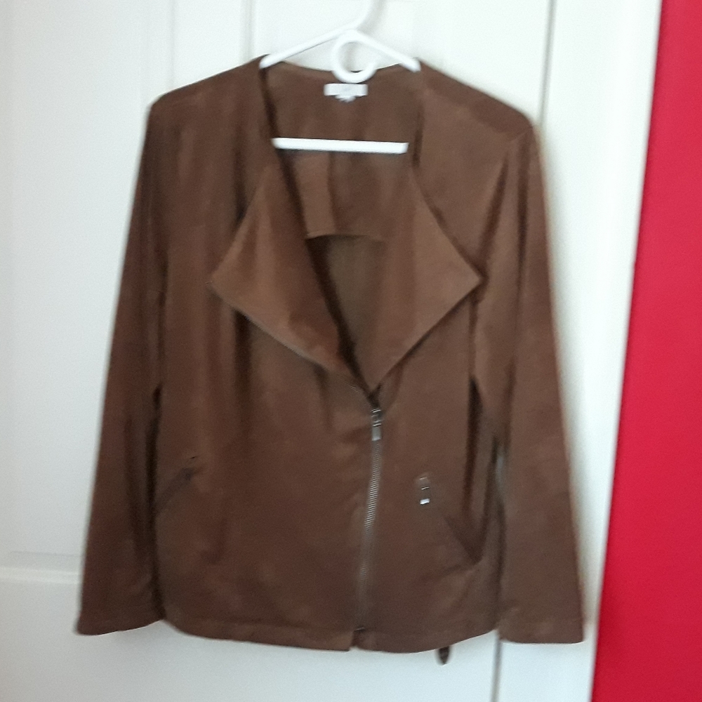 JJill Moto Style Suede Cloth Sz 12 -washable